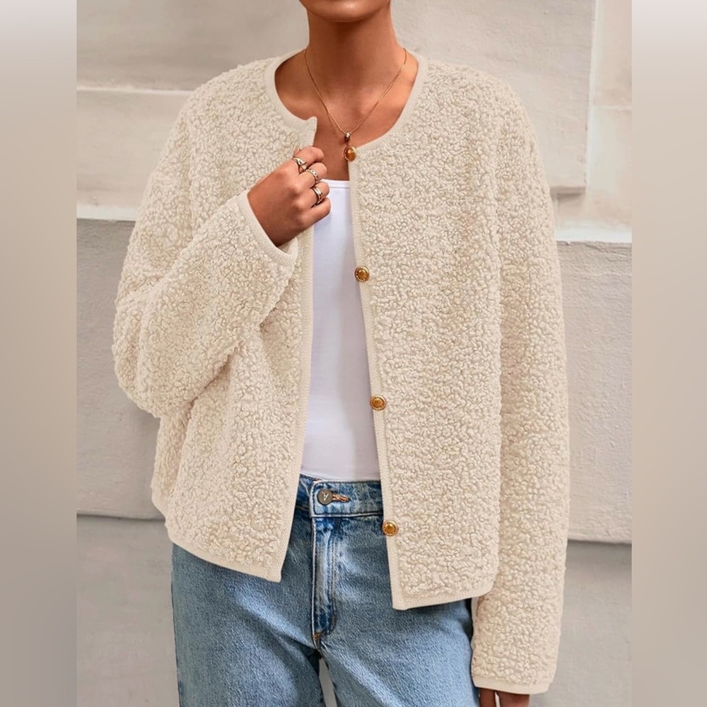 Cozy Cream Sherpa - Pretty Garden